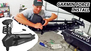 How To Install GARMIN FORCE Trolling Motor! (EASY DIY VIDEO)