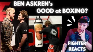 Fighter Reacts to BEN ASKREN TRAINING FOOTAGE? Is Ben Askren Good at Boxing?