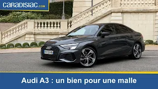 Essai - Audi A3 berline (2020) : un bien pour une malle