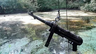 Magnet fishing WW2. Finding submachine gun MP40.