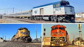 Railfanning Stockton Diamonds, CA! Calrailfans Meet 2023! ~ Union Pacific, BNSF, Amtrak, and MORE!