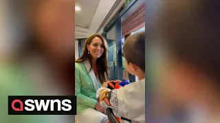 'Hi Princess!': Young boy shares sweet moment with Princess Kate at Wimbledon | SWNS