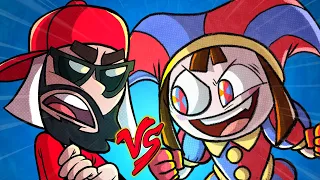 Pomni (The Amazing Digital Circus) Vs. Mussa - Batalha de Rap (Desenho Animado)