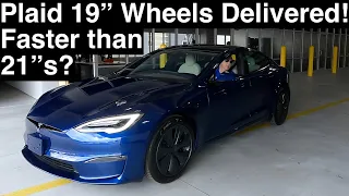 2nd Plaid Delivered!! (19” Wheels) First Dragstrip Pass!! Tesla Debadging, Plate Bracket, and more…