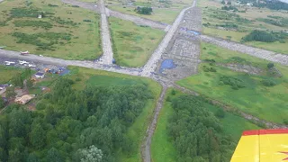 Takeoff from Krechevitsy Airport in an IAR-823 (flight #5)