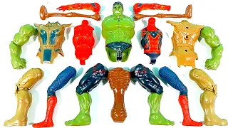 Assemble Thanos VS Spiderman VS Siren Head VS Hulk Smash Avengers Superhero Toys