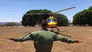 Manobras de solo Helicóptero Sentinela 01 - Detran DF