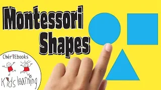 Learn Shapes Montessori 3 Step Lesson | Shapes Toddler, Preschooler, Kids - Circle, Square, Triangle