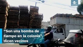 “Tarimeros” convierten en infierno a la colonia Coltongo, Azcapotzalco