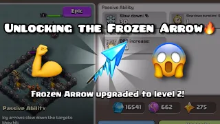 Unlocking and Testing The New Epic Frozen Arrow Equipment In Clash Of Clans😱🔥