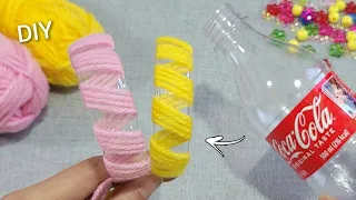 I made 50 in one day and Sold them all! Super genius idea with yarn and plastic bottle