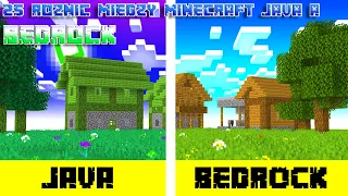 25 RÓŻNIC MIĘDZY MINECRAFT JAVA, a BEDROCK *bonus*