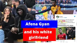 Ghanaians reacts to Felix Afena Gyan's NEW white girlfriend.
