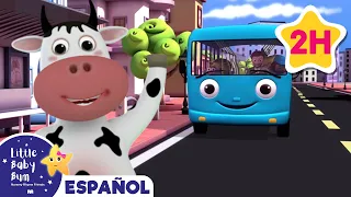 La vaca viaja en autobus |🚌 Caricaturas de autobuses 🚌| Canciones infantiles | LBB Español