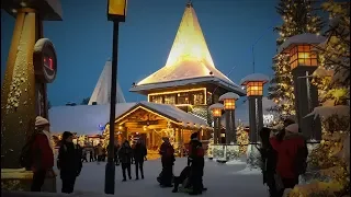 Weihnachtsmanndorf in Rovaniemi Lappland Finnland Weihnachten Weihnachtsmann Santa Claus Village