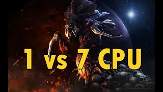 StarCraft Remastered  - 1 Zerg vs 7 Random Computers