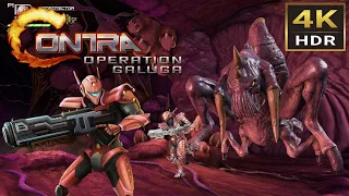 Contra Operation Galuga Probotector SC0RP1 (Red) Solo Arcade Mode Full Walkthrough 4K HDR (PS5)