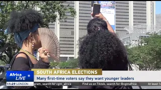 South Africa’s first-time voters say they want younger leaders