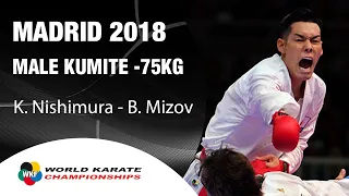 BRONZE MEDAL. Nishimura (JPN) vs Mizov (RUS) - 2018 World Championships | WORLD KARATE FEDERATION