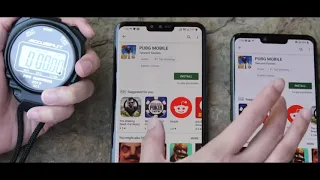 5G vs 4G - PUBG - Download speed test ( 5G vs 4gG -phones comparison )