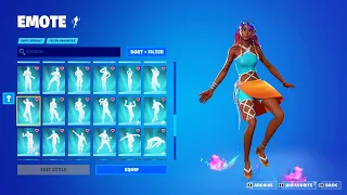 ALL FORTNITE ICON SERIES AND [NEW] TIKTOK EMOTES SOUl