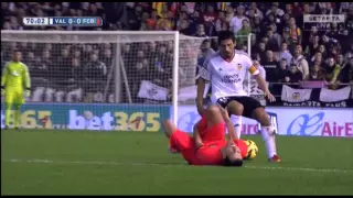 Valencia vs Barcelona 0-1 11/30/2014 Extended Highlights.