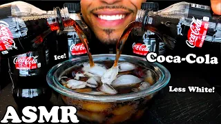 ASMR COCA-COLA "LESS WHITE" SODA COKE DRINKING POURING ICE SOUNDS NO TALKING
