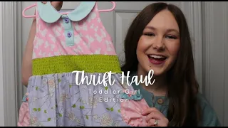 Thrift Haul for Toddler Girl Summer Edition