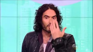 Russell Brand charming ladies on The View   Oct 13, 2014