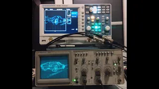Analog vs Digital Oscilloscope Music, Tektronix 2220 vs R&S RTC1002 | C. Allen Pantera 72