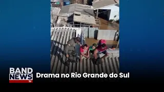 Mãe e filhos são salvos após 3 dias no topo de um prédio | BandNews TV