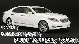 Scale Car Plastic model FUJIMI 1/24 LEXUS LS600hl unboxing fullbuild step by step