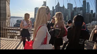 4K New York Walking Tour Brooklyn Bridge #newyork #brooklynbridge #4k