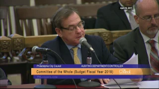 FY2018 Philadelphia City Council Budget Hearing 4-19-2017 City Controller