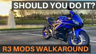 2019 Yamaha R3 Walkaround - Modification List/Overview