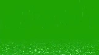 Heavy Rain Drop Effect On Green Screen (No Copyright)