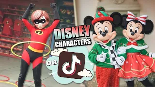 Funny DISNEY CHARACTER TIK TOKs | Characters at Disneyland / Disney World on TIK TOK