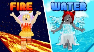 FIRE Vs WATER Obby With Moody! (Roblox)