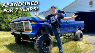 Doug rescues his ABANDONED truck! Stored for 7+ years, will it run!?