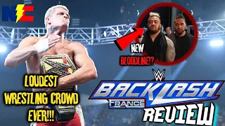 WWE Backlash France 2024 REVIEW: THE LOUDEST CROWD I HAVE SEEN!!!