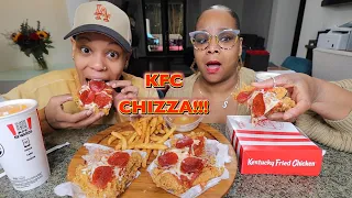 TRYING KFC CHIZZA WITH MY EX FOR THE FIRST TIME!