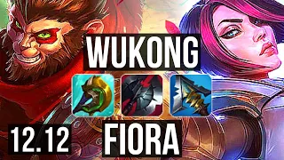 WUKONG vs FIORA (TOP) | 66% winrate, Godlike | EUW Master | 12.12