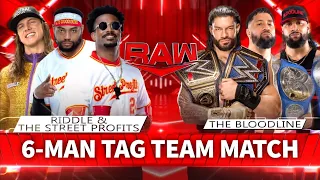 Matt Riddle & The Street Profits Vs Roman Reigns & The Usos - WWE Raw 25/07/2022 (En Español)