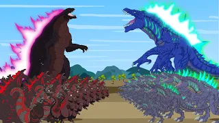 GODZILLA - SHIN GODZILLA vs ZILLA JR : Atomic Breath | Godzilla Cartoon Compilation