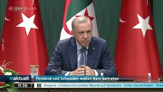 ORF | Türkei: Erdoğan erteilt Schweden und Finnland erneute Absage | Nato-Beitritt