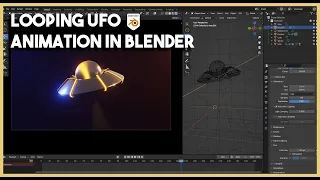 Looping UFO animation in Blender - TUTORIAL