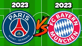 2023 PSG 🆚 2023 Bayern Munich 🔥💪😲(14 VS 14)🔥(Champions League )