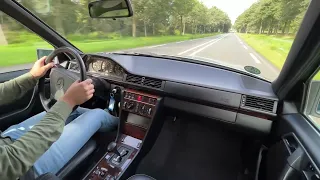 Mercedes Benz E500 / 500E W124 - Driving Video - 81.000 km's - Oldenzaal Classics