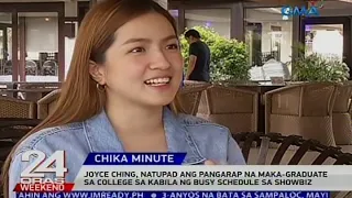 Joyce Ching, natupad ang pangarap na maka-graduate sa college sa kabila ng busy schedule sa showbiz