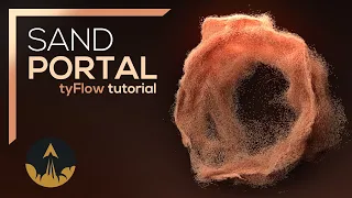 #tyFlow Sand Portal VFX Tutorial in 3Ds Max #RedefineFX